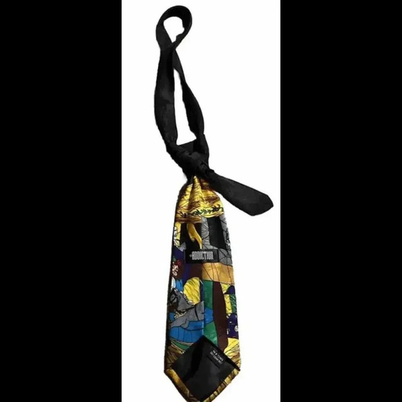 ADDICTION BLACK RED GREEN GIFTS Santa Christmas Silk St Nick Men Necktie tie - Picture 8 of 10